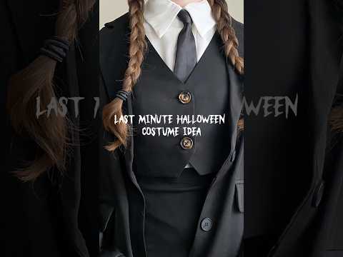 Last Minute Halloween Costume Idea🖤(Clothes you already have) #halloweencostume #halloween2025