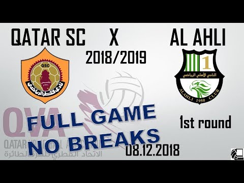 Qatar SC X Al Ahli 0:3 - Qatar Volleyball League 18/19 - (08.12.2018) NO BREAKS, BACK VIEW