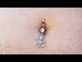 An Octopus Belly Button Ring
