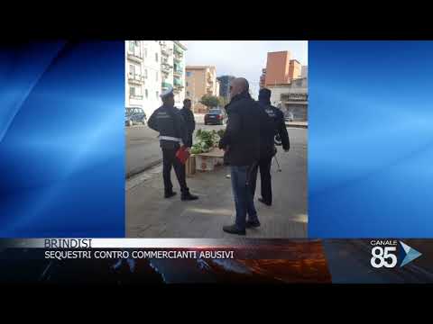 SEQUESTRI A COMMERCIANTI ABUSIVI BRINDISI 10 03 2018