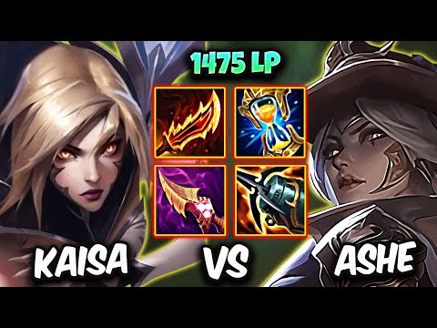 Kaisa vs Ashe ADC ( HLE PYEONSIK ) Korea Challenger 1475 LP | Patch 25.23
