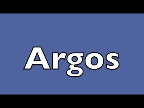 How to pronounce Argos