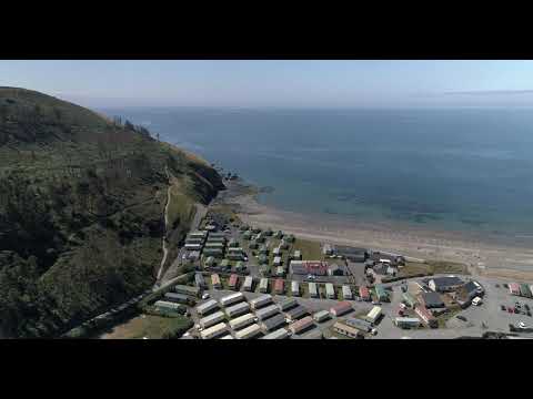 Drone footage Clarach Bay Holiday Village