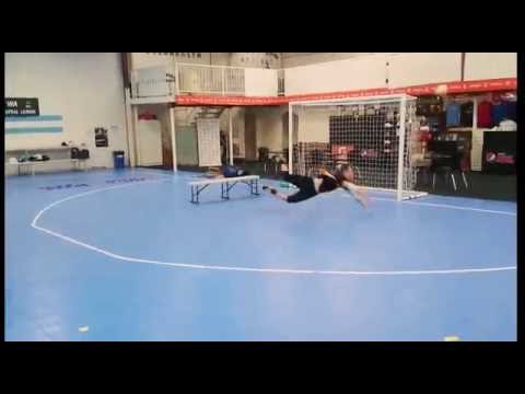 Futsal Goalkeeper training Seb Bernhard and Marciano Sosin