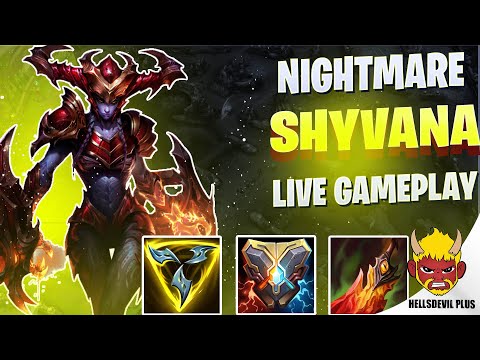 SHYVANA NIGHTMARE MONSTER! - Wild Rift HellsDevil Plus Gameplay
