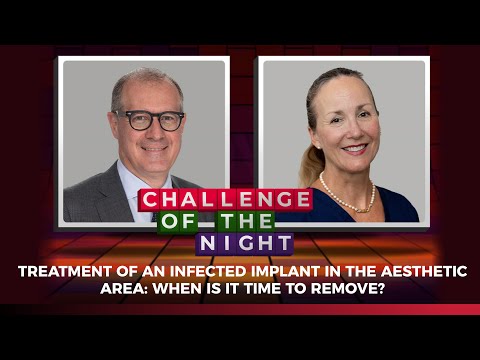 Treatment of an infected implant in the aesthetic area: when is it time to remove?