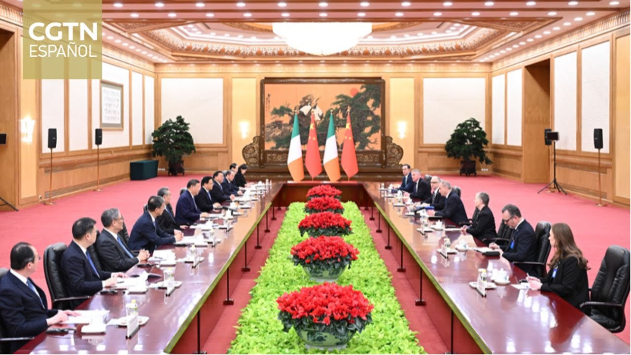 El presidente chino, Xi Jinping, se reúne en Beijing con el Taoiseach irlandés, Micheál Martin
