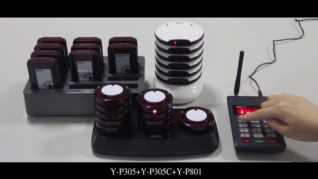 MEEYI Y P305+Y P305C+Y P801 guest pager
