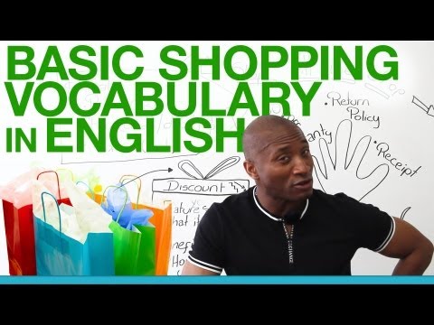血拼會用到的英文單字 (Basic shopping vocabulary in English)