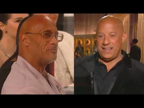 Vin Diesel's Tense Shoutout To Dwayne Johnson At Globes