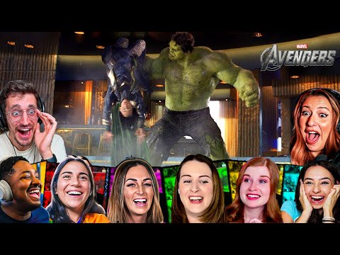 TOP "Hulk Smashing Loki, Puny God" Reactions! The Avengers (2012) Movie Reaction First Time Watching