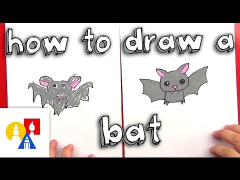 How To Draw A Cartoon Bat