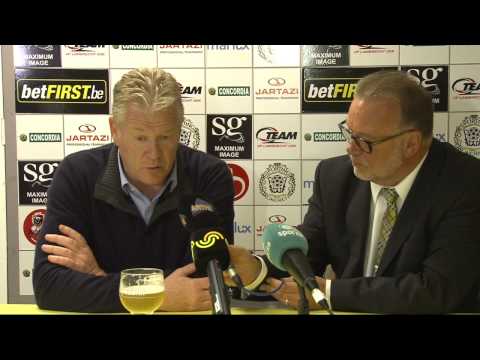 Persbabbel Peter Maes na Lokeren-Genk (POI)