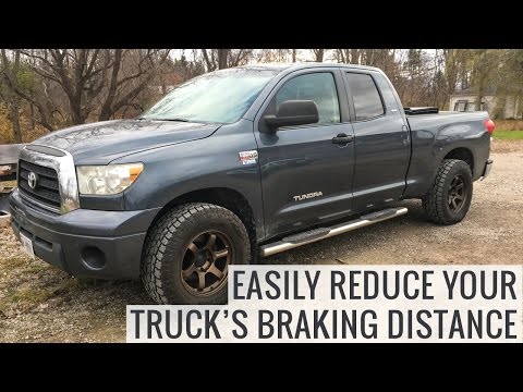 How to Reduce Your Truck's Braking Distance - Toyota Tundra Project