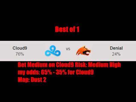 CS:GO Bet Prediction [Cloud9 vs Denial] 9/2/15