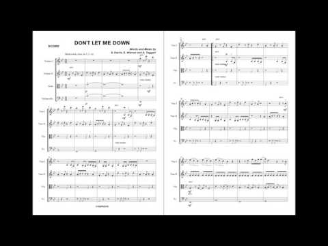 The Chainsmokers - Don't let me down for string quartet