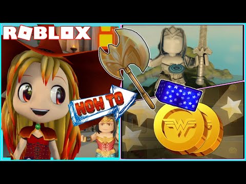 Roblox Gameplay Wonder Woman The Themyscira Experience How To Get Wonder Woman Shorts And Golden Axe Steemit - roblox wonder woman event