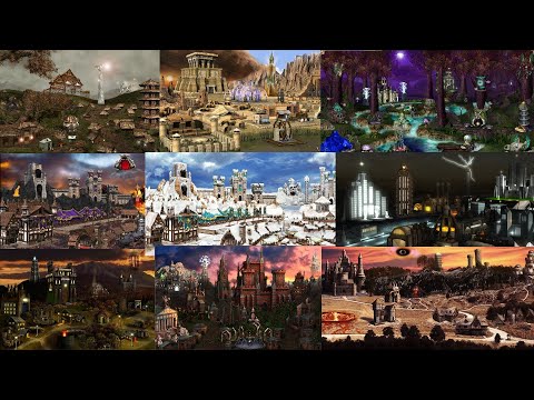 26 towns (or factions) for Heroes 3 VCMI (Forge, Tartarus, Death Valley, Imperium, Cathedral...)