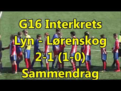 G16 Interkrets: Lyn - Lørenskog 2-1 (1-0) - sammendrag