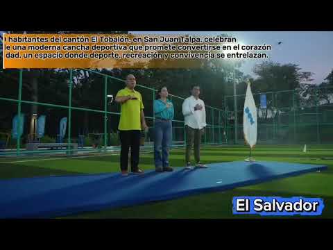 Reel informativo cancha en San Juan Talpa