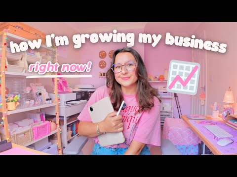 studio vlog 🌸 how i’m actually growing my small business ✏️💖 what’s working right now & tips!