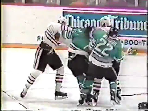 San Jose Sharks vs Chicago Blackhawks Brawl 1991