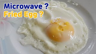 [Eng] How to make Fried Eggs in Microwave