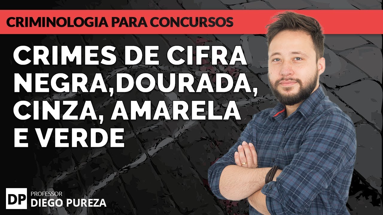 Crimes de Cifra Negra, Dourada, Cinza, Amarela e Verde (Criminologia para Concursos)