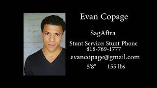 Evan Copage Stunt Demo video