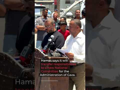 Hamas dissolves civilian governing body in Gaza after 20 years | AJ #shorts