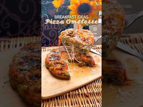 Pizza Omelette 🍕🍳 #breakfastideas #savorybreakfast #highprotein