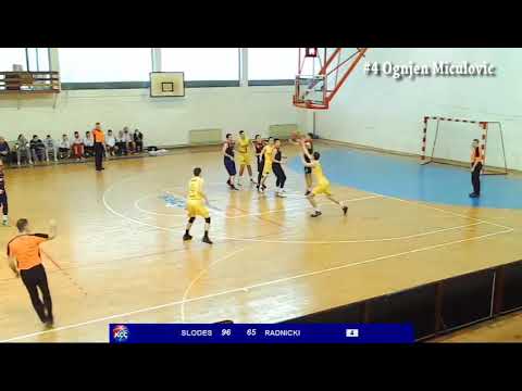 Ognjen Miculovic - Game Highlights -.2MLS  13 kolo  KK Slodes - BKK Radnički