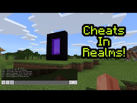 Enable CHEATS In Minecraft Realms And Multiplayer! (Minecraft Glitch) PS4,XBOX,PC,SWITCH,PE