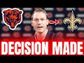 DID HE CONFIRM WITH THE ORLEANS SAINTS? BEARS MAKE THE BIGGEST DECISION! CHICAGO BEARS NEWS
