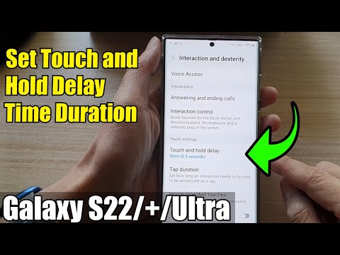 Galaxy S22/S22+/Ultra: How to Set Touch and Hold Delay Time Duration - Samsung