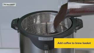 Stainless Steel Coffee Urns | Hamilton Beach Commercial® | Three sizes | HCU040S, HCU075S, HCU100S