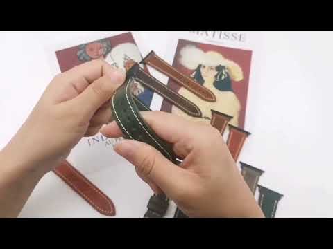 16mm 18mm 20mm 22mm 24mm handmade leather watch strap genuine quick release replacement watch band