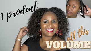 Volume on DAY 1 - ONE PRODUCT BRAIDOUT | Fine natural hair | THE DOUX