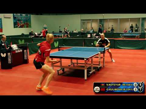 1.KOTSYUR - KULIKOVA RUSSIAN Championship table tennis настольный теннис