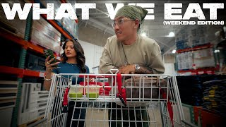 costco run + what we EAT in a weekend 🍽️🍔🍵