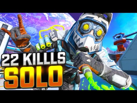 SOLO Octane AMAZING 22 KILLS and 4K Damage Apex Legends