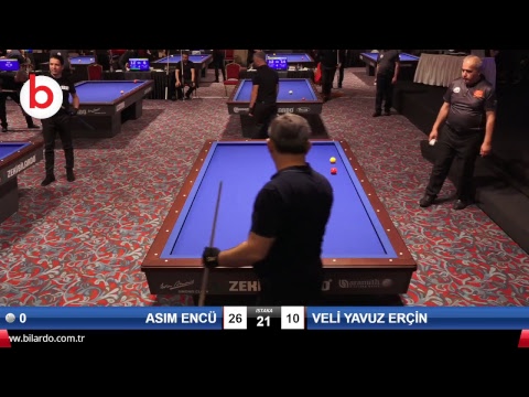 ASIM ENCÜ & VELİ YAVUZ ERÇİN Bilardo Maçı - 2019 TÜRKİYE KUPASI 1. ETAP ERKEKLER-ÖN ÖN ELEME