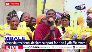 Masanda residents declare support for Hon. Lydia Wanyoto