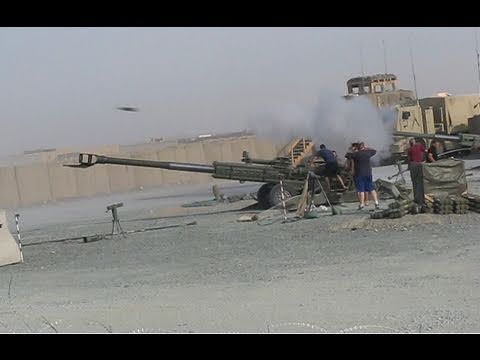 M777 Canadian Artillery Firing