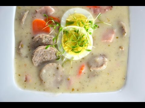 Żurek na zakwasie, Żurek z białą kiełbasą - [Atlas Smaków]