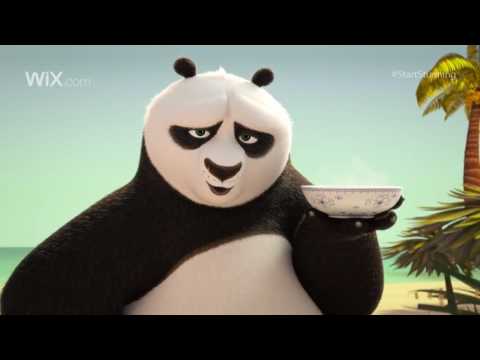 Wix com Official Big Game Ad   Kung Fu Panda Discovers the Power of Wix   2016 #StartStunning