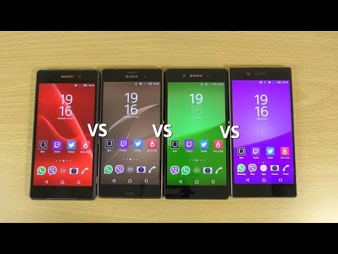 Sony Xperia Z5 VS Z3+ VS Z3 VS Z2 - Speed test