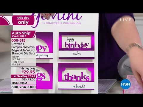 HSN | Crafter's Companion 01.08.2019 - 01 AM