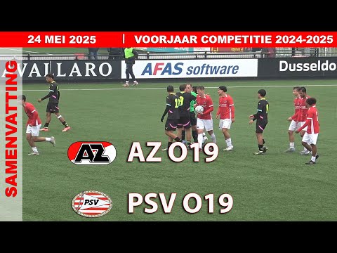 COMPETITIE | Samenvatting AZ O19 - PSV O19 zaterdag 24 mei 2025
