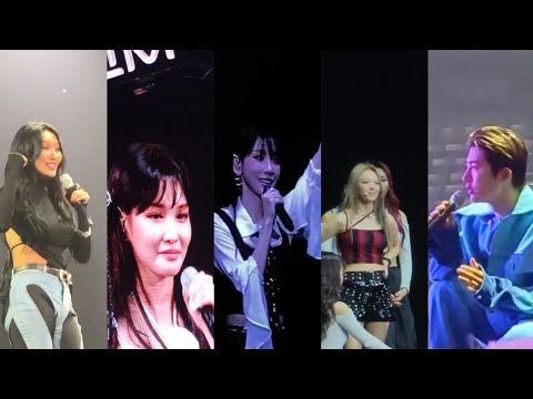 230218 Taeyeon Hwasa Chungha B.I Btob Kard & more at MIK Festival In Paris